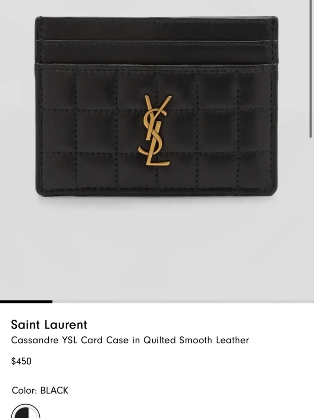 YSL Saint Laurent Cassandre card holder - Picture 3 of 5